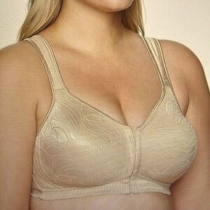 Playtex 18 Hour Front Close Wirefree Bra - Nude